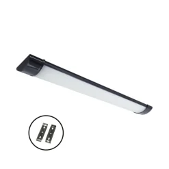 Fladt LED armatur | 60cm | 10-Pak | CCT | 10/15/20W | LOTOS | Sort