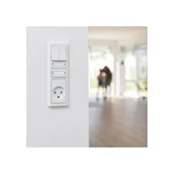 Fuga krone afbryder | 16A | 250V | hvid