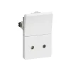 Fuga Stikkontakt U/J med afbryder 1,5M hvid