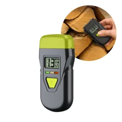 Fugtmåler | Til træ og byggematerialer | Batteri | Sort