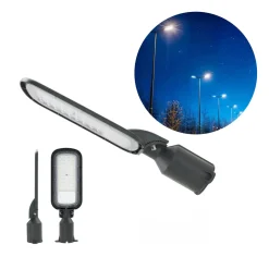 Gadelampe | 4000K | 5000lm | 50W | IP65 | BRELUXO | Sort
