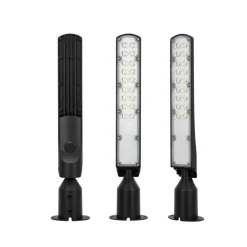 Gadelampe | 4000K | 10000lm | 100W | IP65 | Skumringssensor | CYOTO | Sort