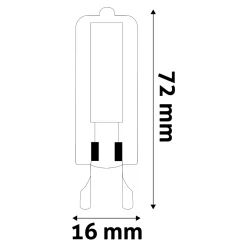 G9 LED Pære | COB | Dæmpbar | 500lm | 3000K | 5W | Ra80