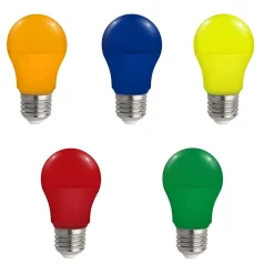 Grøn LED Pære | E27 | 4.9W | Farvede Pære