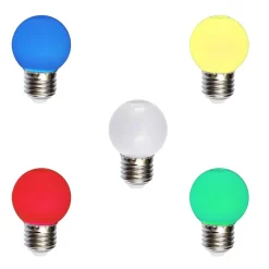 Grøn LED Pære | Rainbow | E27 1w