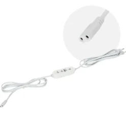 Grolys Strømkabel | 3m | Med Timer | 8-tal AC Stik | GROWLY PC