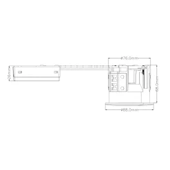 GU10 Indbygningsspot | 230V | Ø76mm | VENTA | Børstet Alu