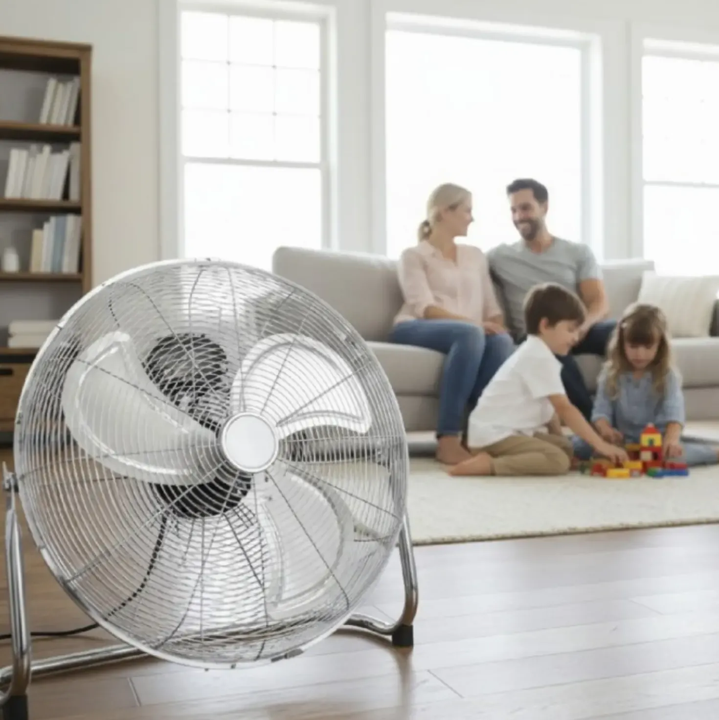 Gulvventilator | 4-Pak | 100W | Ø50cm | 3 hastigheder | VIENTO