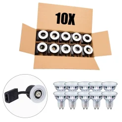 Gu10 Spot | Mat Hvid | Inkl. Philips Master Pære | 2700K | VENTA | 10 stk. pakke (Sætpris)