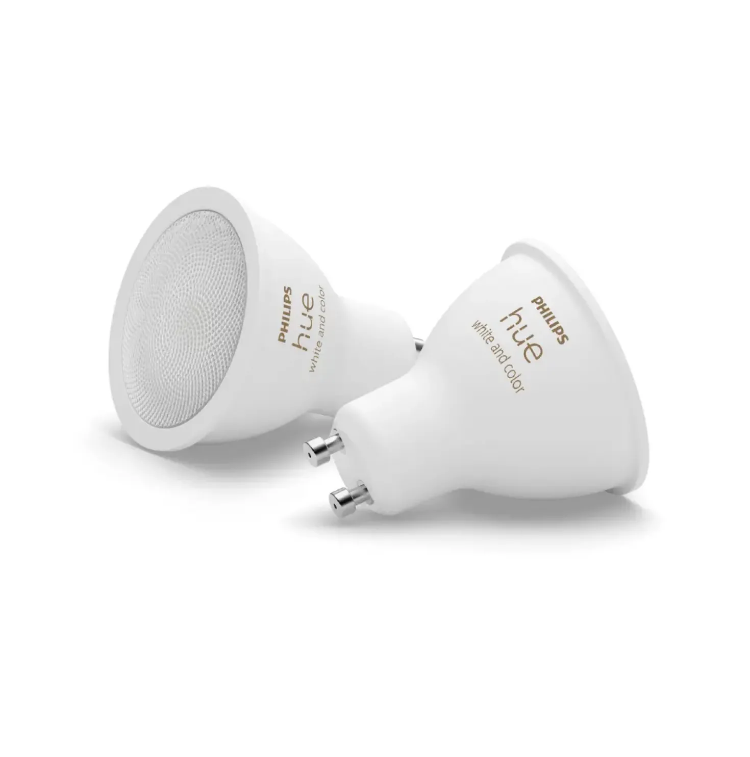 Havespot Sæt | 4-Pak | Inkl. Philips Hue Gu10 | White & Color Ambiance | Bridge | 400lm | 4,2W