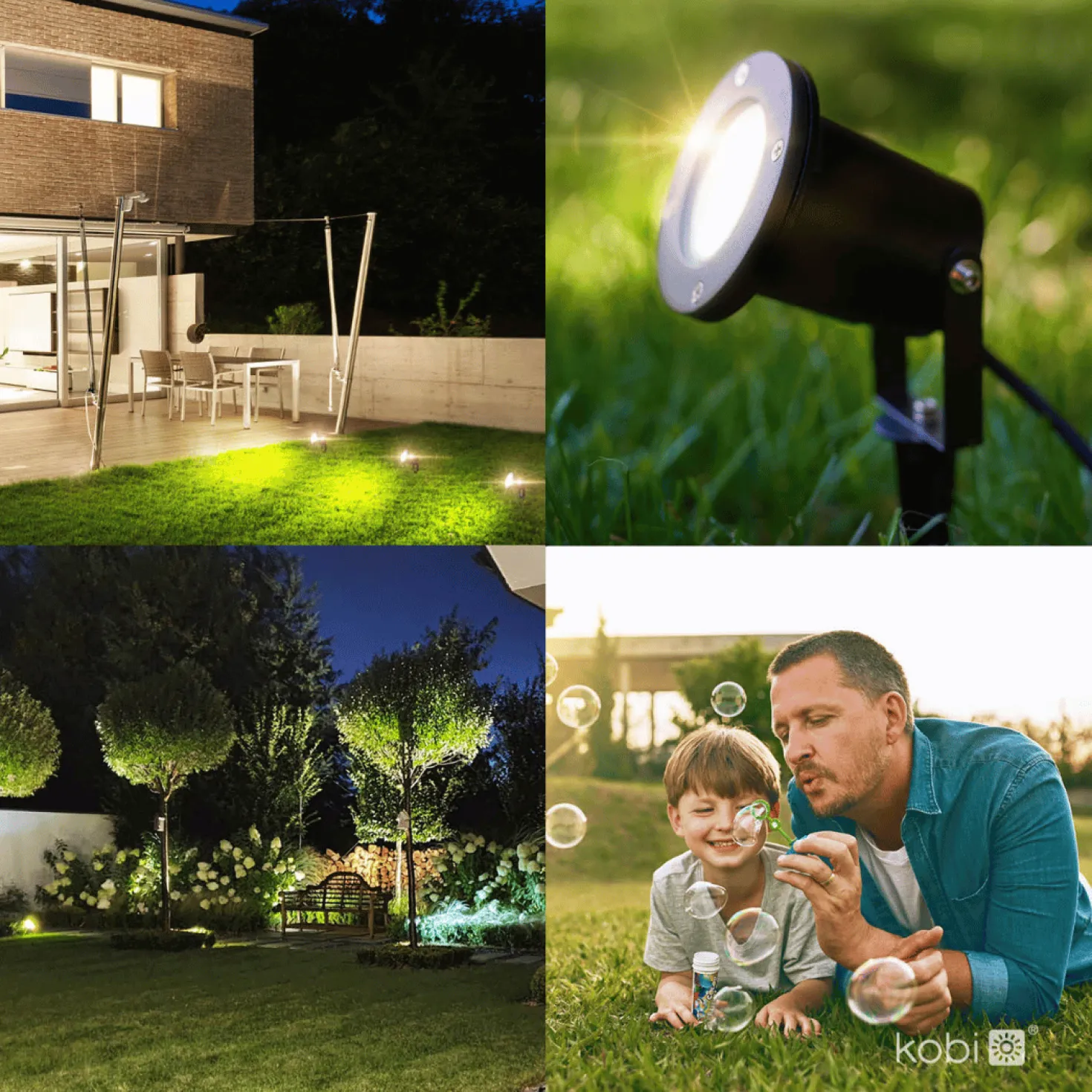 Havespot Sæt | 4-Pak | Inkl. Philips Hue Gu10 | White & Color Ambiance | Bridge | 400lm | 4,2W