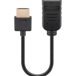 HDMI Forlænger adapter | Flex kabel | 10cm | 4K 60 Hz | 3D | HDR (49979)
