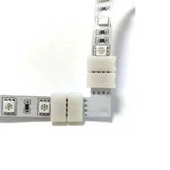 Hjørne Connector til LED Strip | RGB Strip | 10mm | IP20 | SMD LED Strip | 4 Pin | Flerfarvet