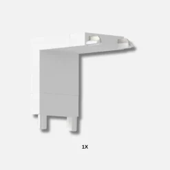 90° Hjørnestykke til SlimTrack Skinnesystem | 24 Volt | Hvid