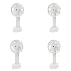 Håndholdt Ventilator | 4-Pak | Genopladelige via USB-C | Støjsvag | Hvid
