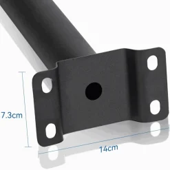 Holder til gadelampe | Ø48mm | Sort