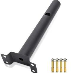 Holder til gadelampe | Ø48mm | Sort
