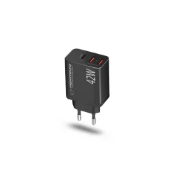 Hurtig oplader | 42W | USB-C 30W | USB-A 12W