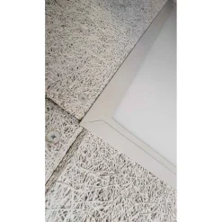 Indbygningsramme til LED Panel 60x60 | 25mm | Klik til Gips & Troldtekt | Hvid