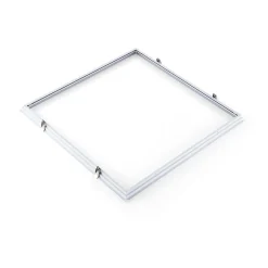 Indbygningsramme til LED Panel 60x60 | 25mm | Klik til Gips & Troldtekt | Hvid