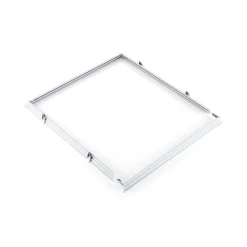 Indbygningsramme til LED Panel 60x60 | 25mm | Klik til Gips & Troldtekt | Hvid