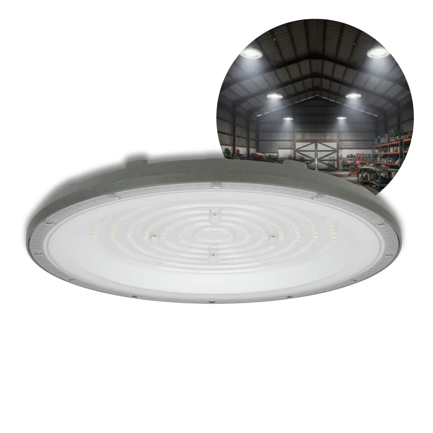 Industrilampe | LED High Bay | 10-Pak | 4000K | 10000lm | 100W | SULAN | Grå