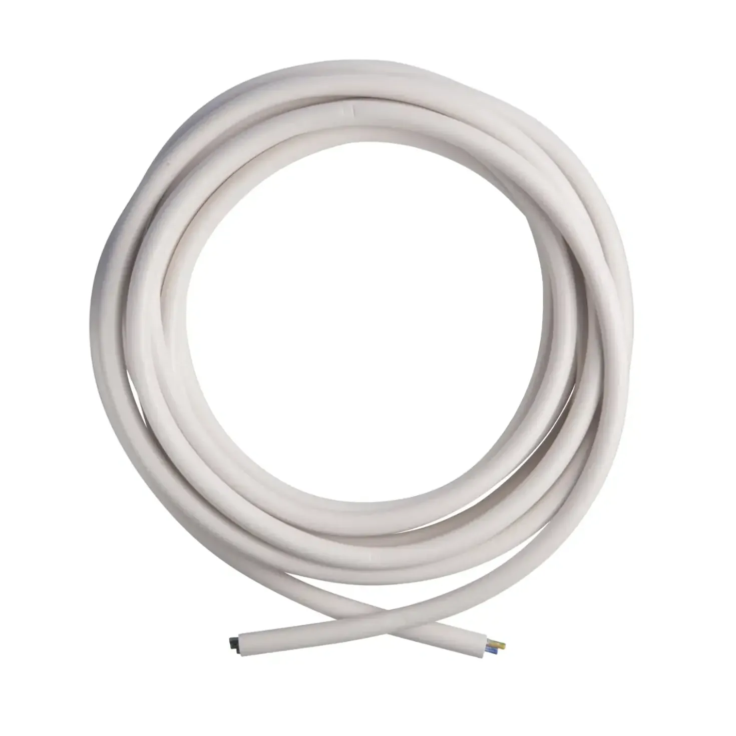 Installationskabel | 5G1,5 mm² | 5m | Plastkappeledning | Hvid