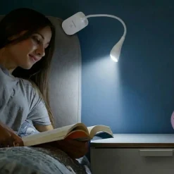 Klemmelampe | USB Lampe | Skrivebordslampe | Dæmpbar | Hvid