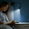Klemmelampe | USB Lampe | Skrivebordslampe | Dæmpbar | Sort