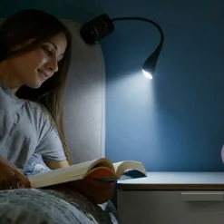 Klemmelampe | USB Lampe | Skrivebordslampe | Dæmpbar | Sort