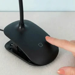 Klemmelampe | USB Lampe | Skrivebordslampe | Dæmpbar | Sort