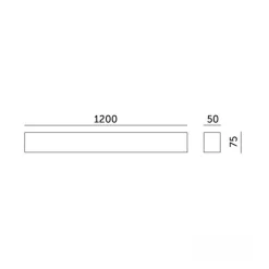 Kontor Loftlampe 120cm | CCT | 5200lm | 40W | KOLINE K2 | Hvid