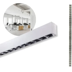 Kontor Loftlampe 120cm | CCT | 3600lm | 30W | KOLINE K2 | UGR19 | Hvid