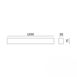 Kontor Loftlampe 120cm | CCT | 3600lm | 30W | KOLINE K2 | UGR19 | Hvid