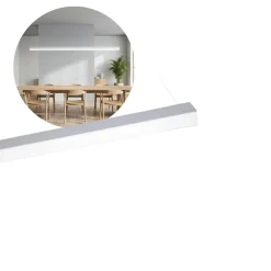 Kontor Loftlampe 120cm | 3CCT | 4800lm | 20W/30W/40W | KOLINE K2 | Hvid