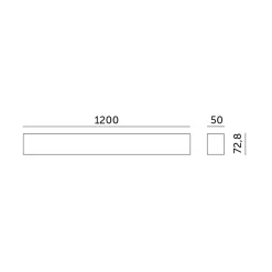 Kontor Loftlampe 120cm | 4000K | 4800lm | 40W | KOLINE K1 | Hvid