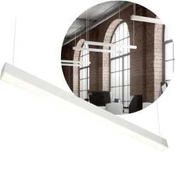 Kontor Loftlampe 120cm | 4000K | 4800lm | 40W | KOLINE K1 | Hvid