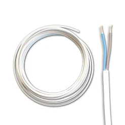 Lampeledning flad 2x0,75mm2 | 5m