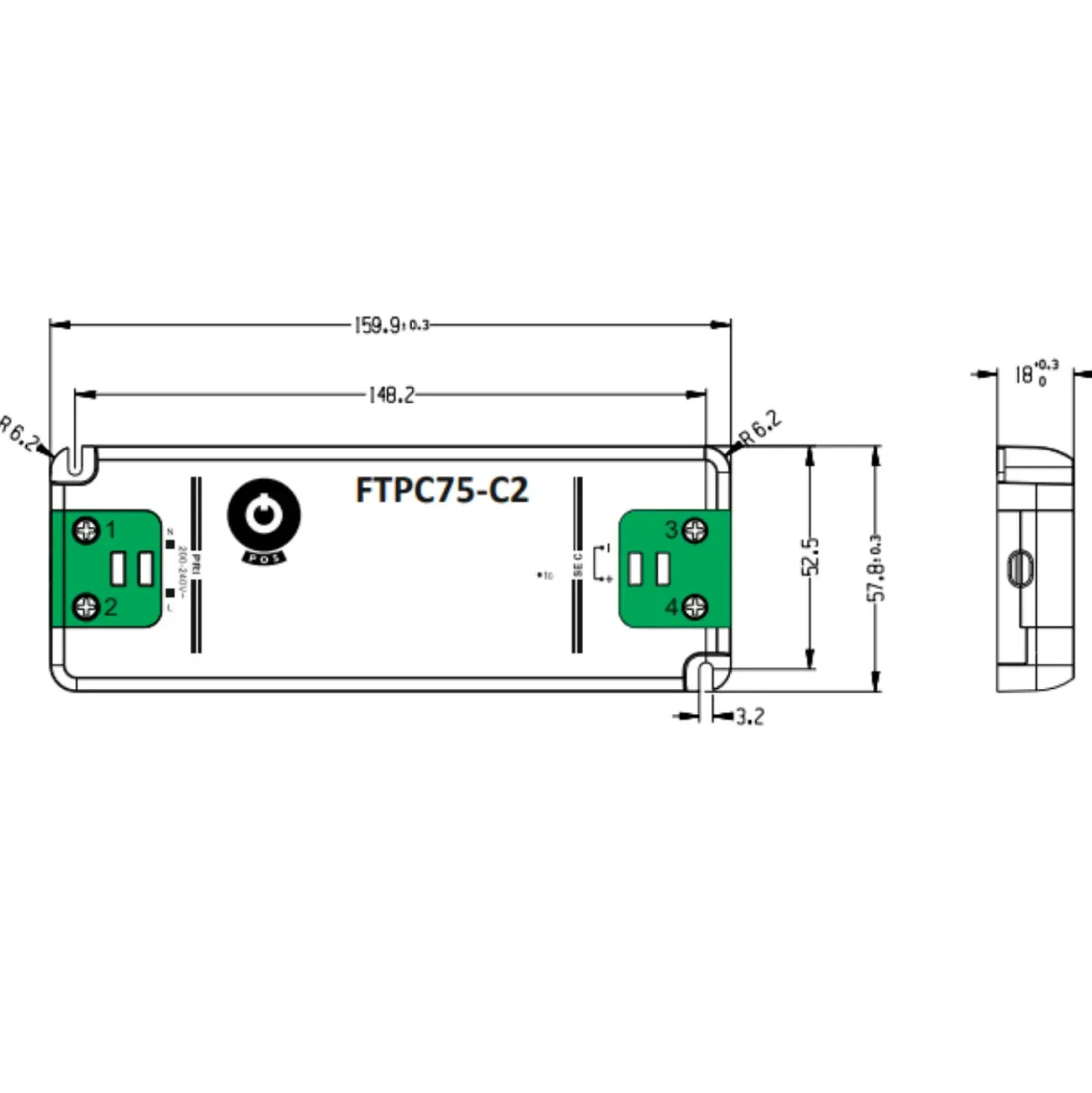 LED Driver 12V / Transformer | 0-75W | 6,25A