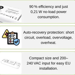 LED Driver 12V / Transformer | 0-75W | 6,25A