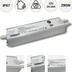LED Driver 12V / Transformer | 0-290W | 24,16A | IP67
