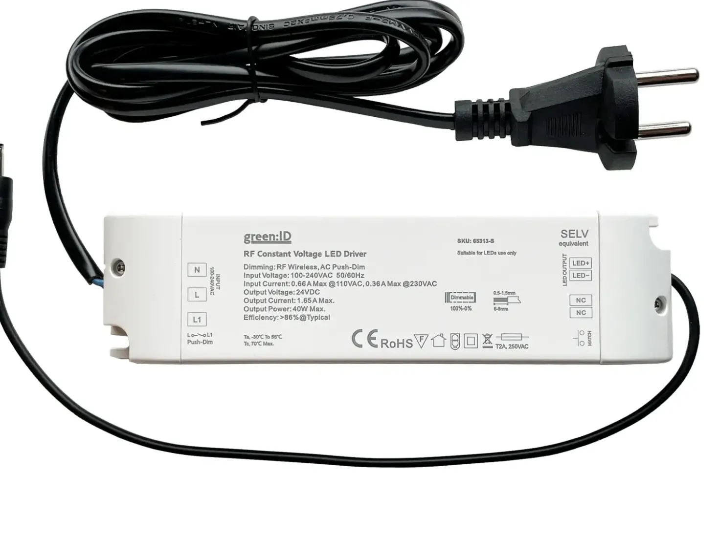 LED driver 24V 40W dæmpbar RF 2.4GHz for trådløs styring