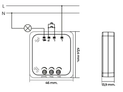 LED lysdæmper | 15-250V | Max 400W | Box Dimmer Switch