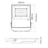 LED Projektør | 50W | RGB+CCT | Zigbee 3.0 | FUTT02Z