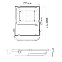 LED Projektør | 50W | RGB+CCT | Zigbee 3.0 | FUTT02Z