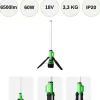 LED Arbejdslampe | Batteriadapter til 5 Brands | 4200K | 6500lm | 60W | BANDIT | Grøn