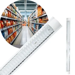 LED Armatur | 120cm | 3000K | 2800lm | 18W | ZEBRA | Single Lysstofrørs armatur