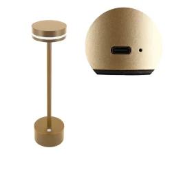 LED Bordlampe | Genopladelig Lampe | Touch | 3CCT | 60lm | TALIA | Guld
