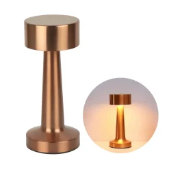 LED Bordlampe | 4-Pak | Genopladelig | CCT | USB | Rosaguld | 1W