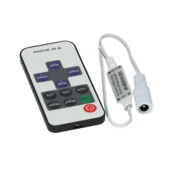LED Controller | Med fjernbetjening | Enkelt farve | 12-24V | 5A | Mange funktioner